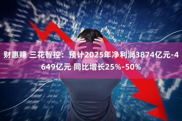 财惠赚 三花智控：预计2025年净利润3874亿元-4649亿元 同比增长25%-50%